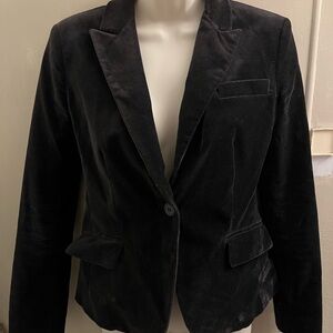 New York & Company Black Velvet Blazer
